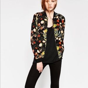 Zara floral print jacket